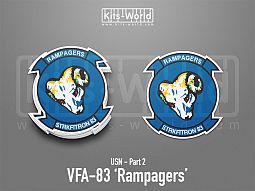 Kitsworld SAV Sticker - US Navy - VFA-83 Rampagers 